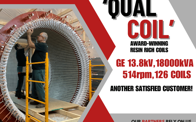 Our 13.8kV QualCoil continues to deliver top-notch performance – another satisfied customer!