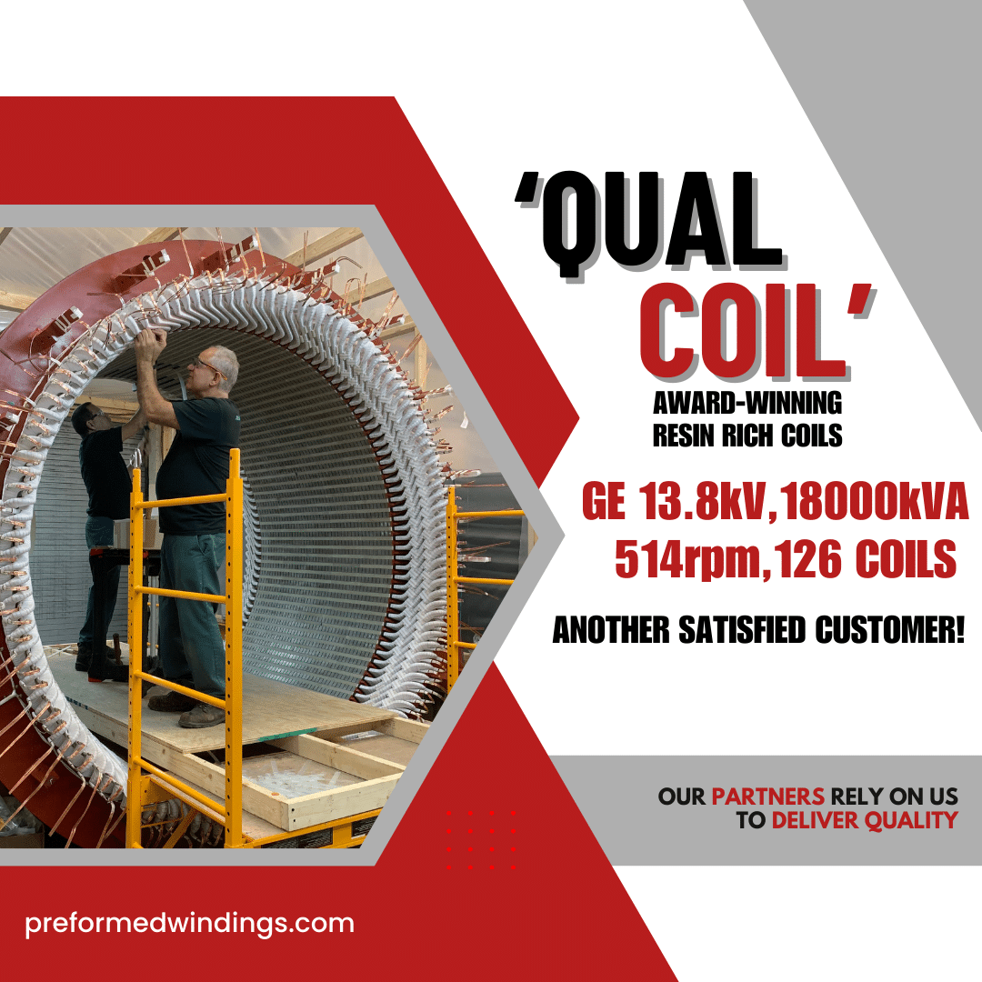 Our 13.8kV QualCoil continues to deliver top-notch performance – another satisfied customer!