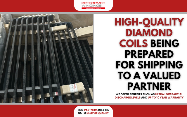 High-quality diamond coils being prepared to be shipped to a valued partner