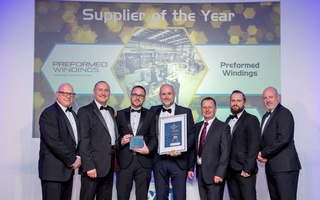 Preformed Windings awarded ‘Supplier of the Year’ award