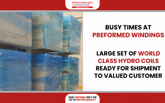 Preformed Windings box up world-class hydro coils ready for overseas shipment