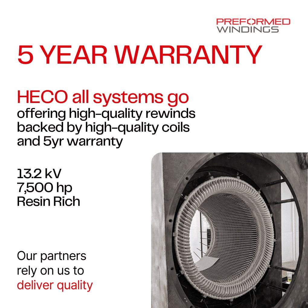 High-quality 13.2kV Resin Rich coils supplied with 5 years warranty