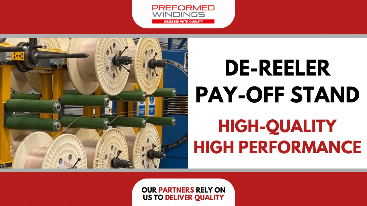 Video of our high performance De-Reeler Pay-Off stand rotating in the factory