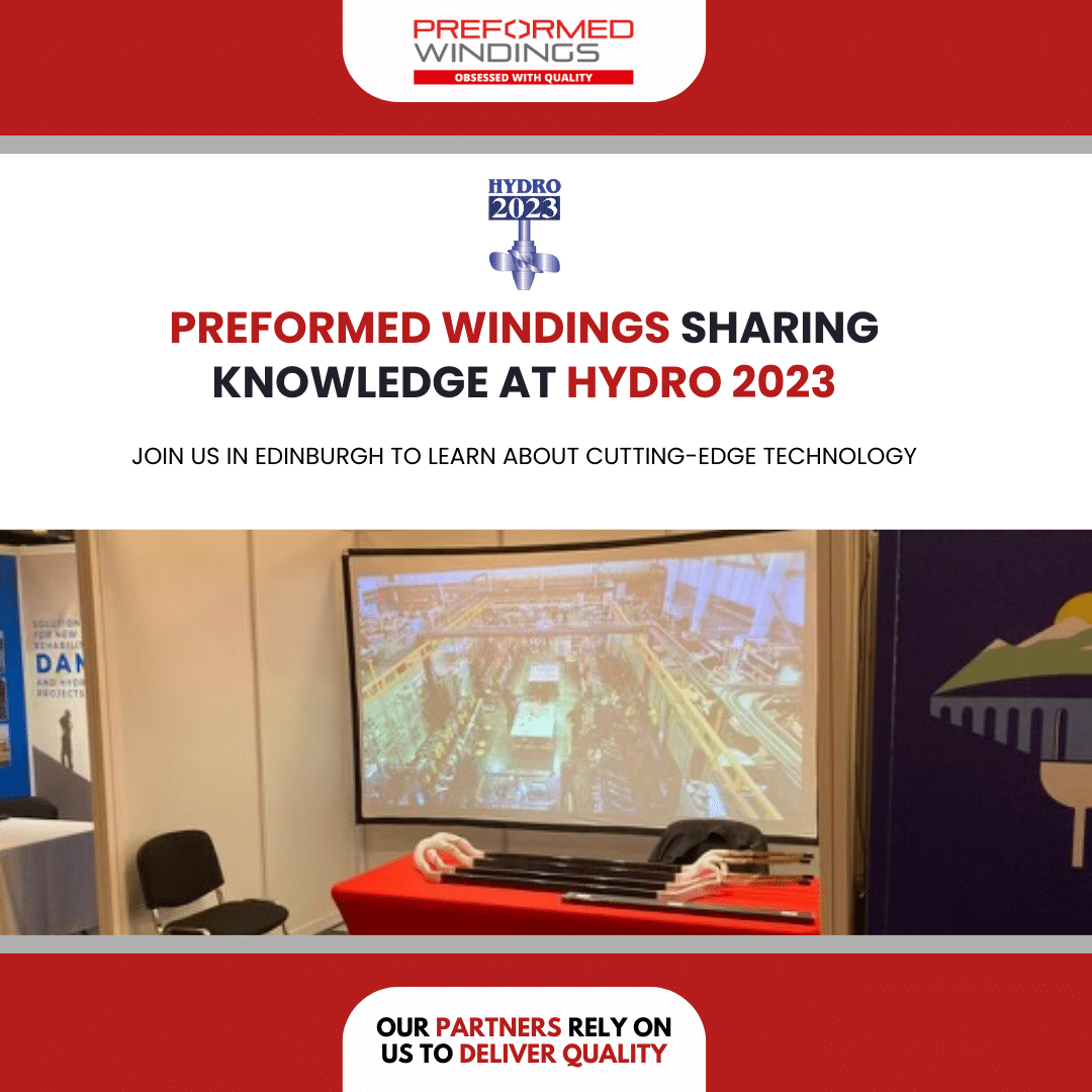 Preformed Windings exhibit at Hydro 2023 in Edinburgh