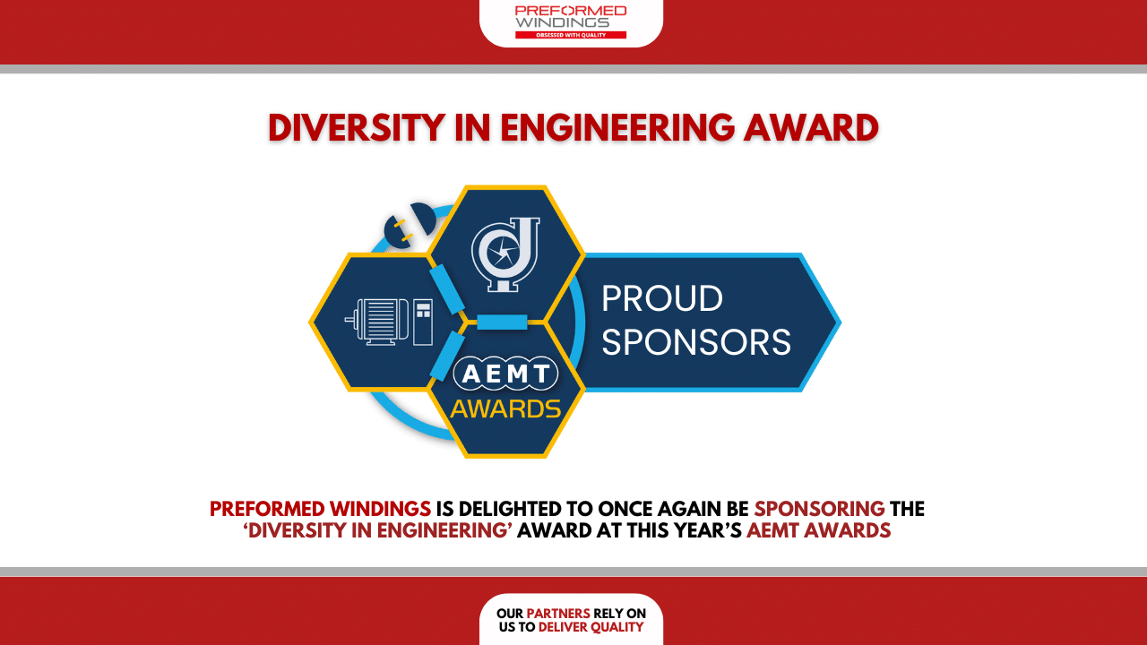 Preformed Windings sponsor Diversity in Engineering Award at AEMT Awards