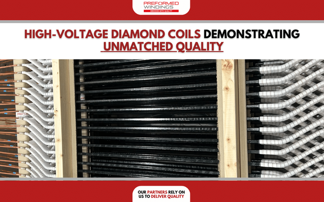 High-Voltage Diamond Coils Demonstrating Unmatched Quality