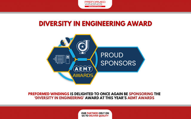 Preformed Windings sponsor Diversity in Engineering Award at AEMT Awards