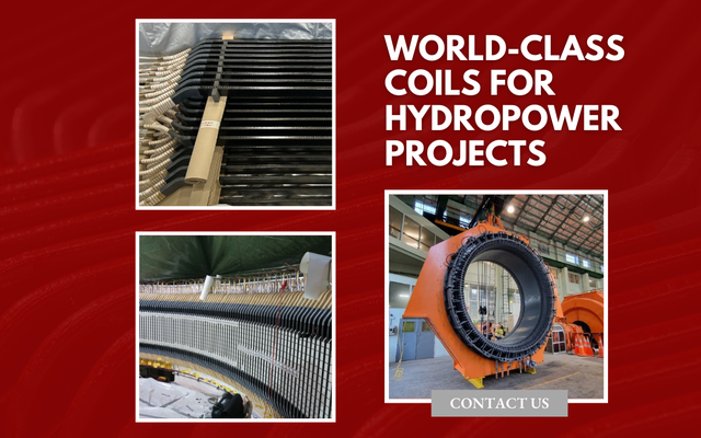World-Class Diamond Coils for Hydropower Projects
