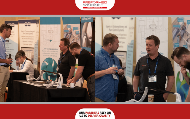 Preformed Windings pictured at the CEATI Hydropower Conference in Palm Springs