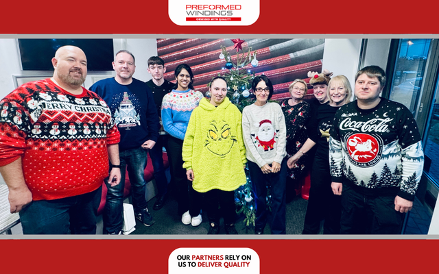 Preformed Windings Raise Money for ‘Save The Children’ on Christmas Jumper Day