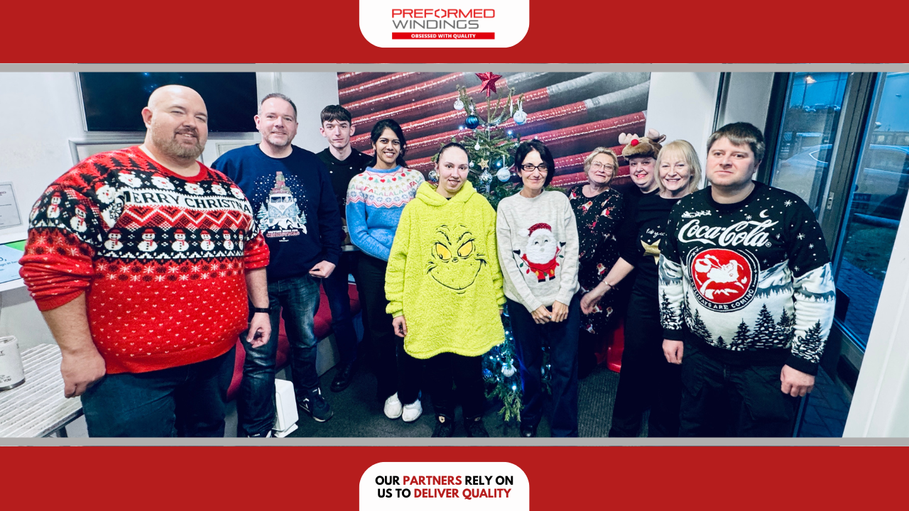 Preformed Windings Raise Money for ‘Save The Children’ on Christmas Jumper Day
