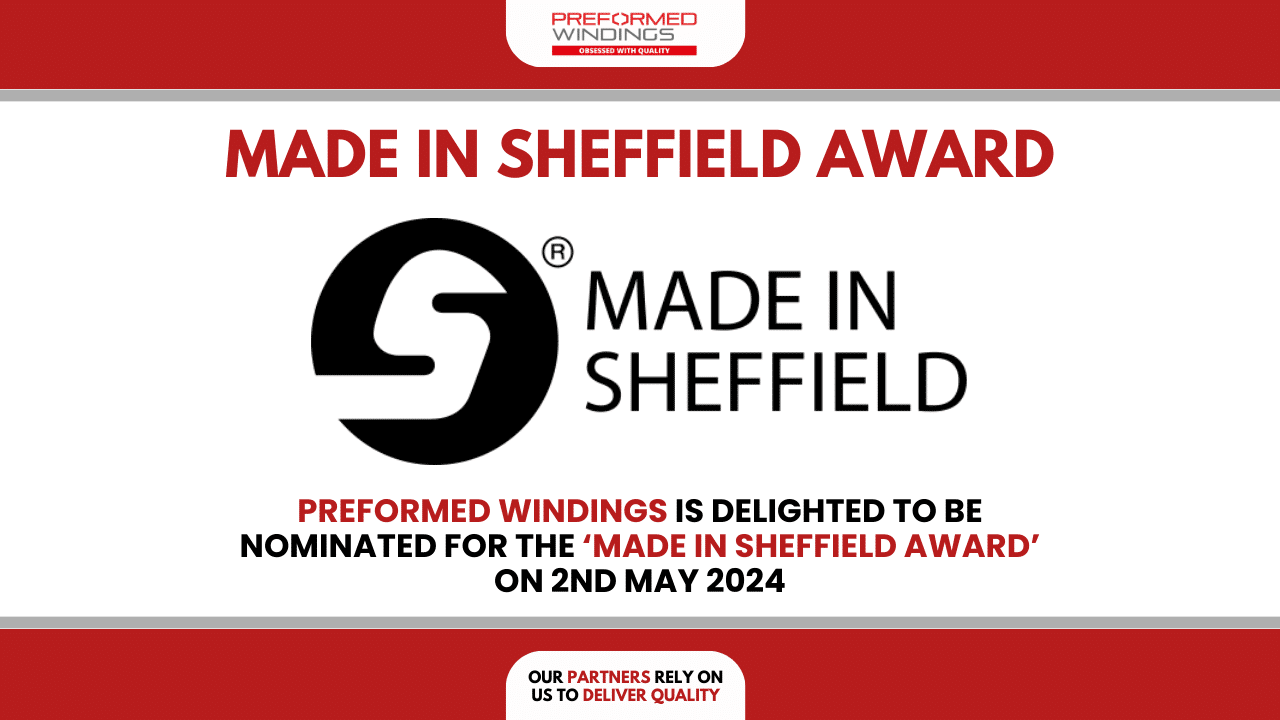 Preformed Windings nominated for ‘Made in Sheffield Award’