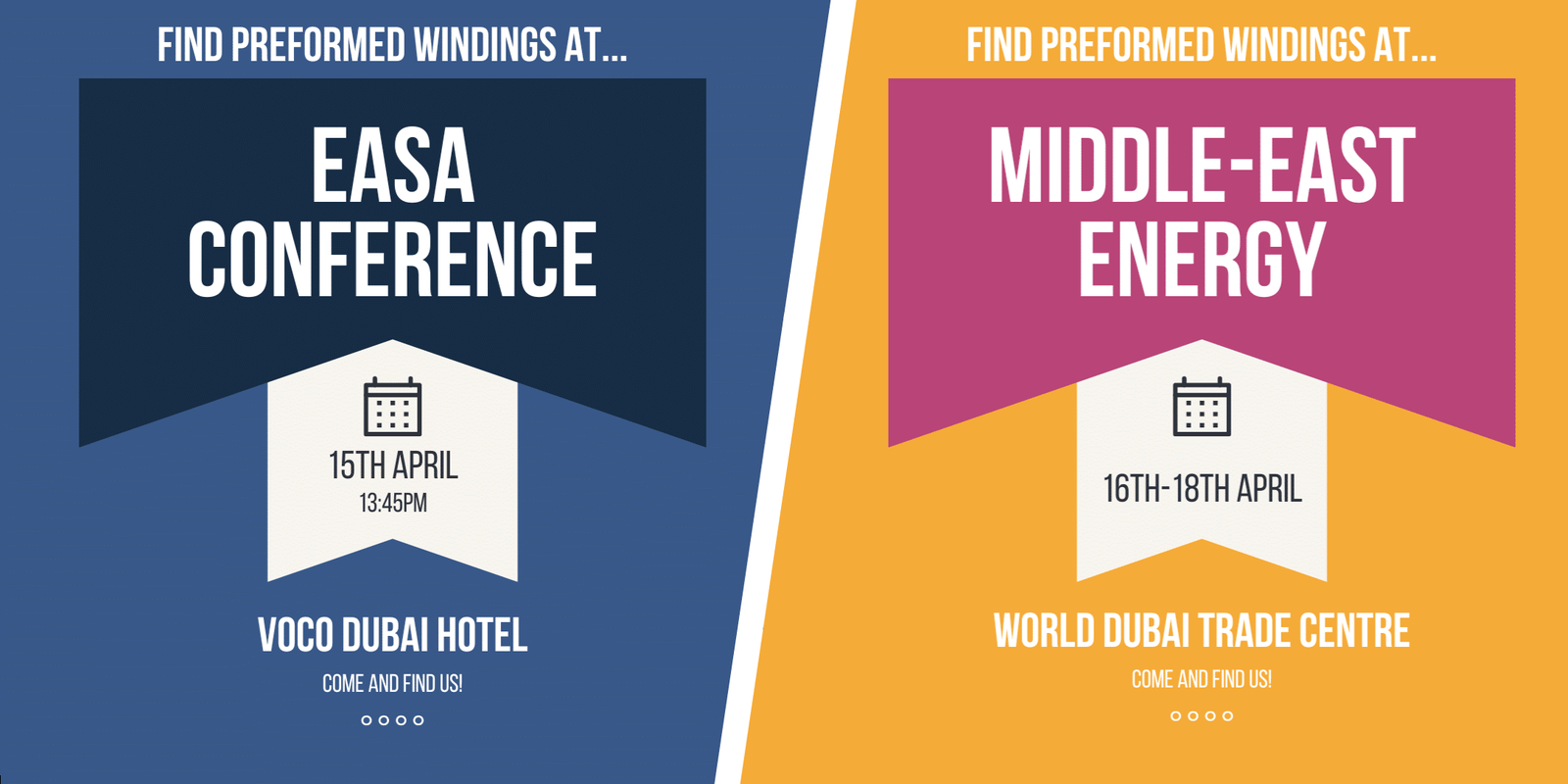 Preformed Windings to jet off to Dubai for EASA conference and Middle-East Energy Fair next month