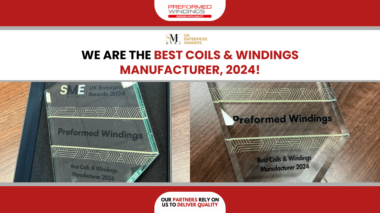 Preformed Windings receive trophy for prestigious award