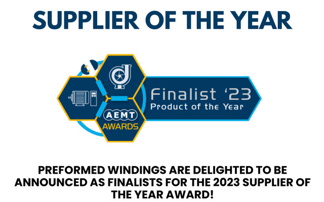 Preformed Windings announced as finalists for ‘Supplier of the Year’