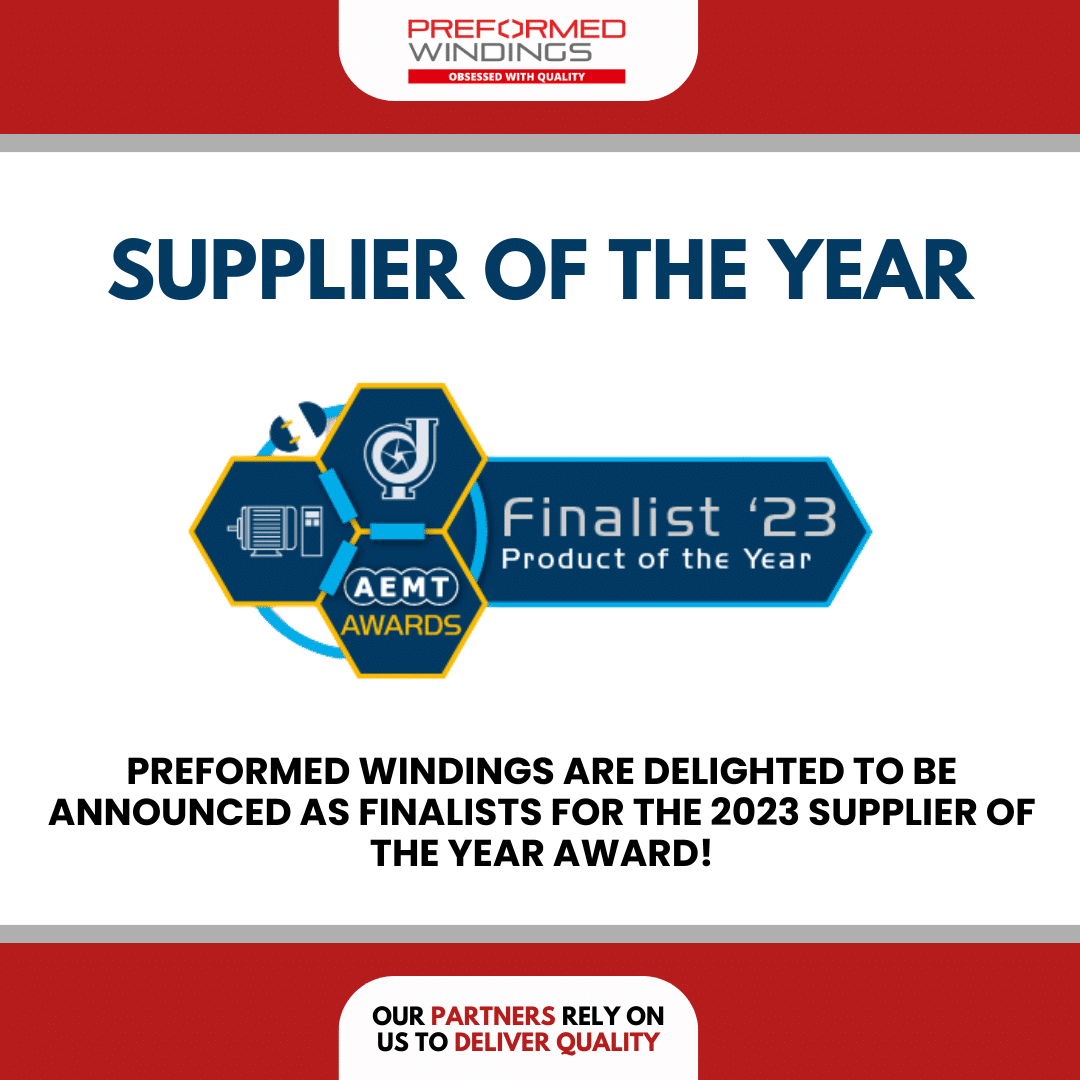 Preformed Windings announced as finalists for ‘Supplier of the Year’
