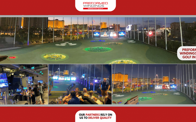 Preformed Windings host Top Golf night in Las Vegas