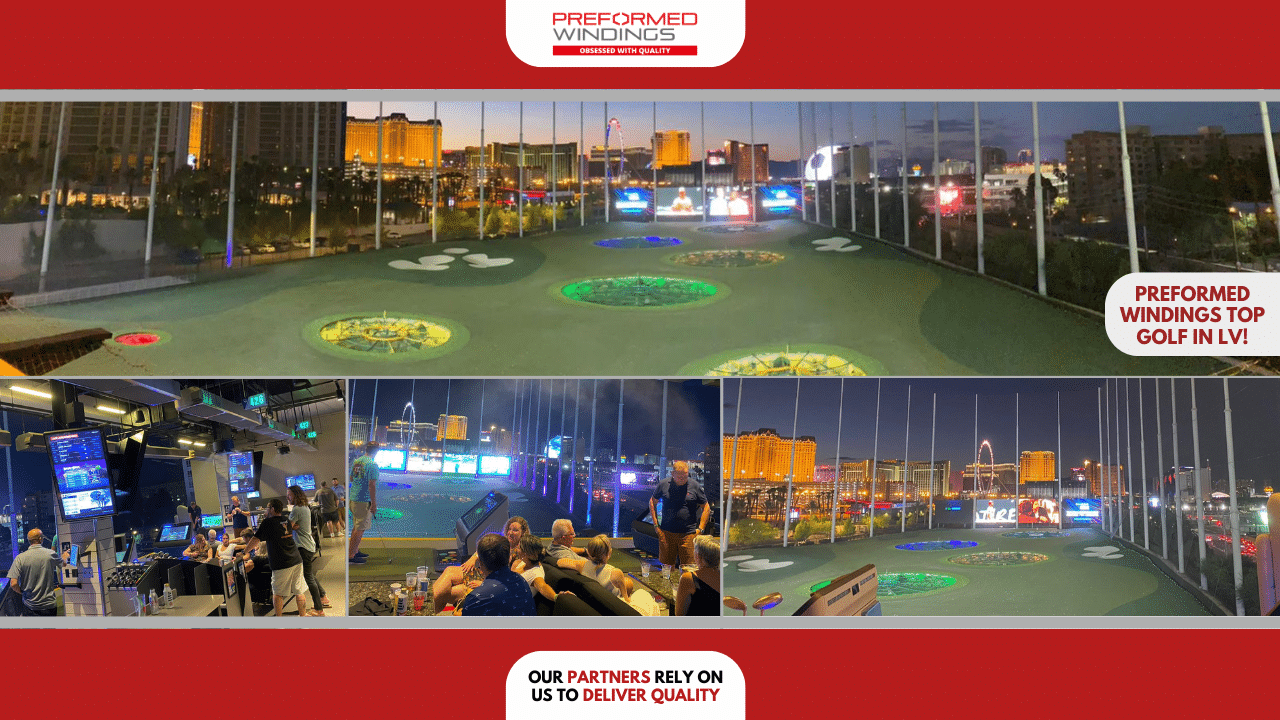Preformed Windings host Top Golf night in Las Vegas