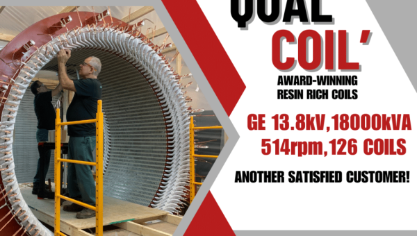 Our 13.8kV QualCoil continues to deliver top-notch performance – another satisfied customer!